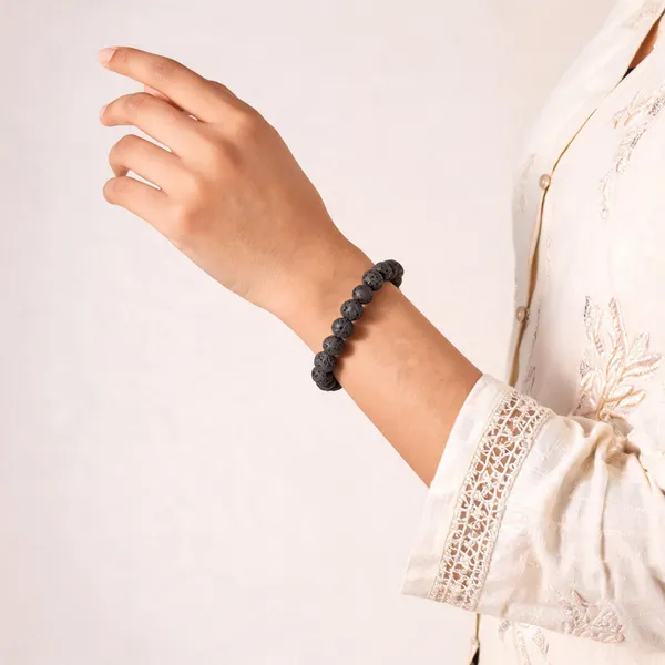 Black_Lava_Stone_Beaded_Bracelet_For_Unisex