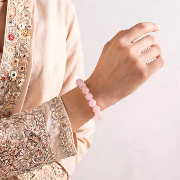 Pink_Beaded_Bracelet_For_Women
