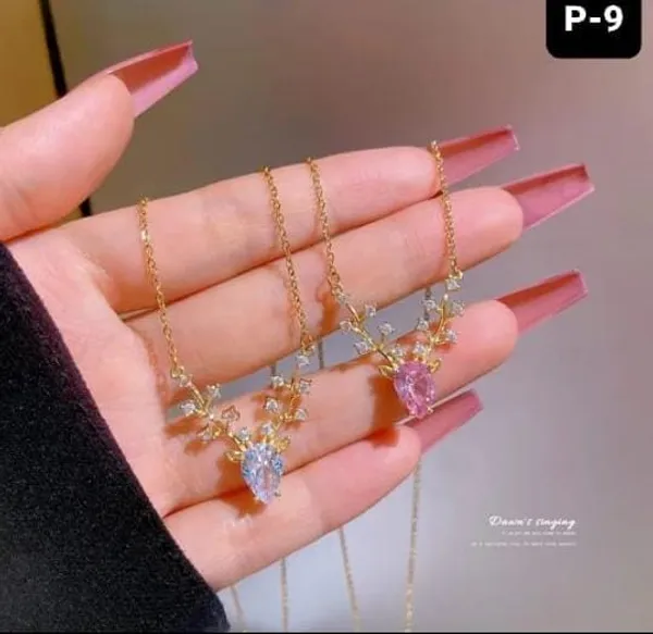 18kt_Gold_Plated__stone__Pendant__For_Women_|_Anti_Tarnish
