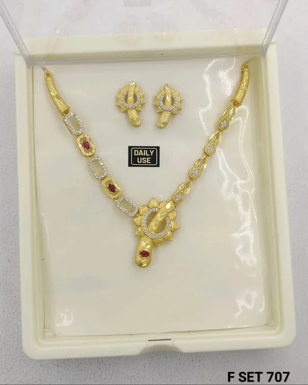 18kt_Gold_Plated_Red_Stone_Floral_Necklace_Set_For_Women_|_Anti_Tarnish