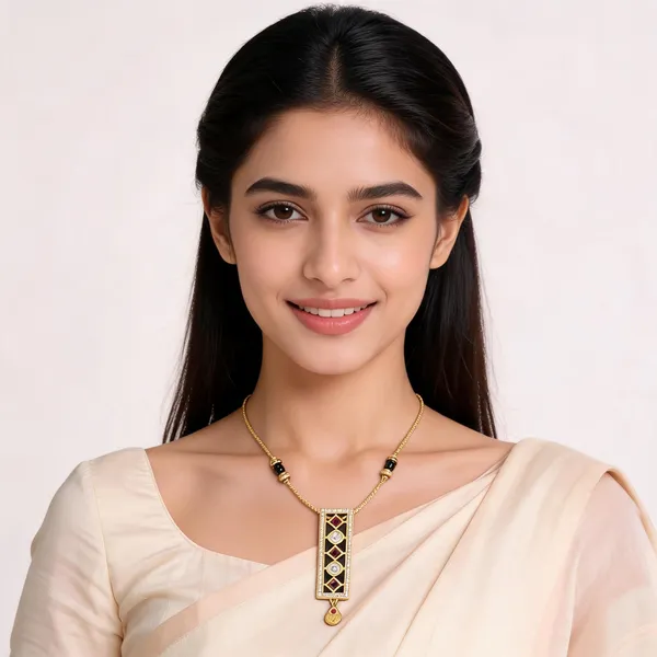 18kt_Gold_Plated_Geometric_Rectangular_Mangalsutra_Pendant_For_Women_|_Anti_Tarnish