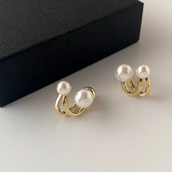 Gold-tone_curved_bands_form_a_rounded_U-shaped/looped_silhouette_For_Women