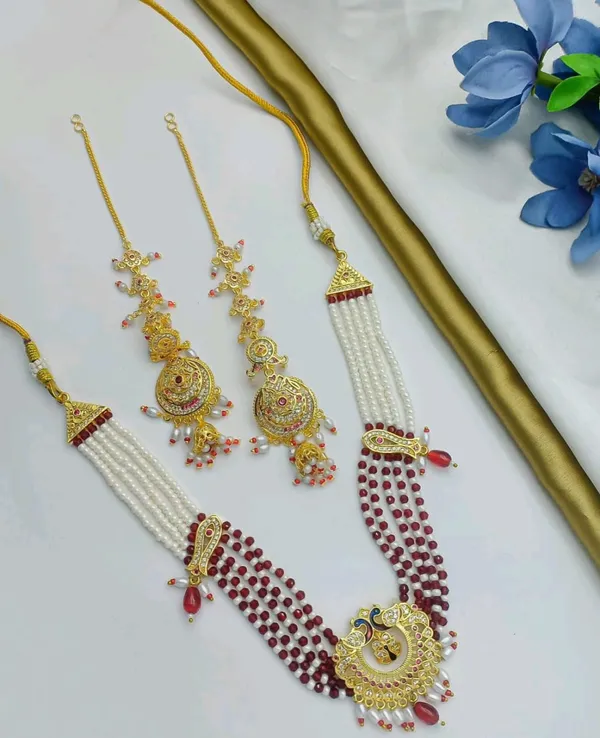 Multicolor_18kt_Gold_Plated_Beaded_Bridal_Necklace_Set_For_Women_|_Anti_Tarnish