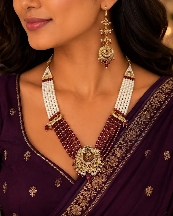 Multicolor_18kt_Gold_Plated_Beaded_Bridal_Necklace_Set_For_Women_|_Anti_Tarnish