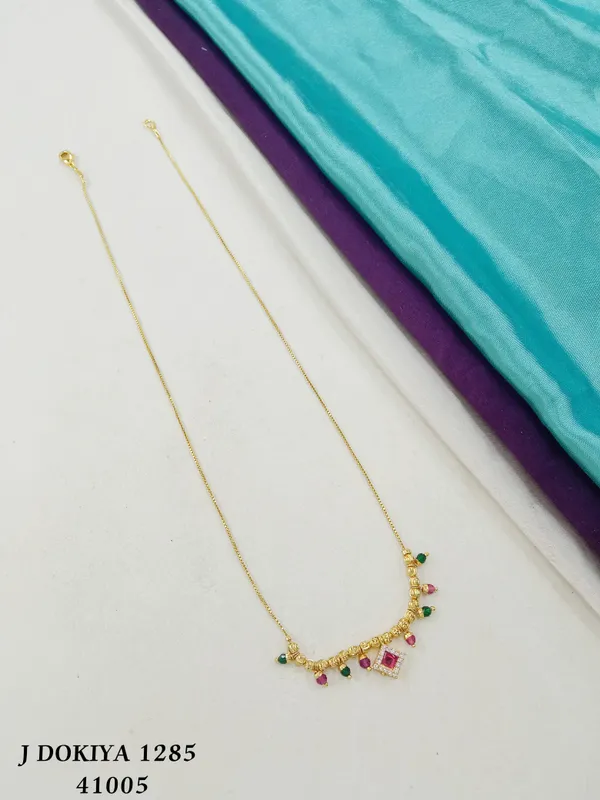 18kt_Gold_Plated_Multicolor_Beaded_Charm_Necklace_For_Women_|_Anti_Tarnish