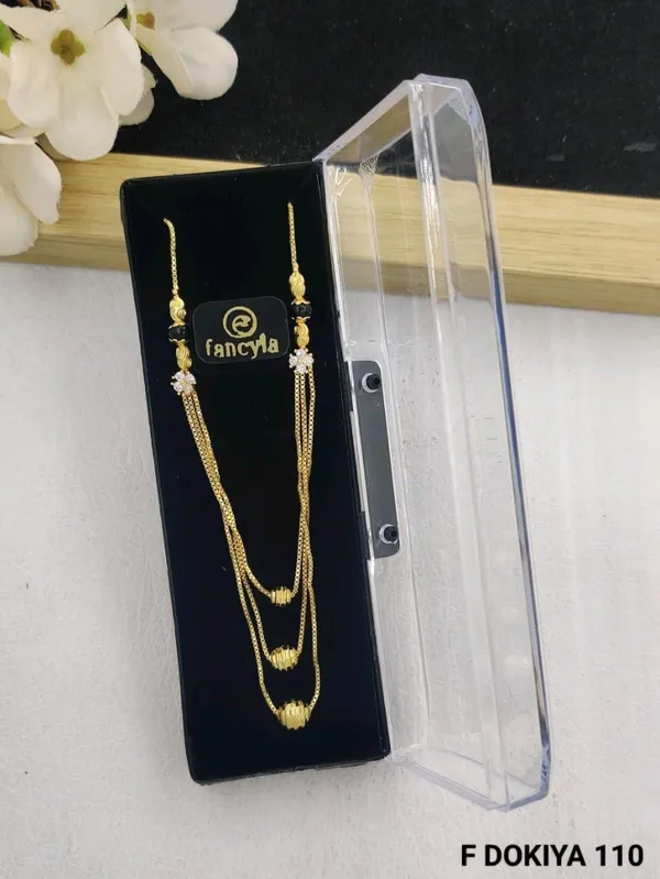 18kt_Gold_Plated_Floral_Black_Bead_Layered_Necklace_Set_For_Women_|_Anti_Tarnish