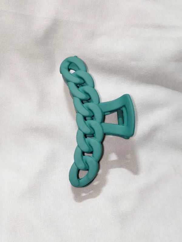 Teal_Chain_Design_Hair_Claw_Clip_Pack_Of_4