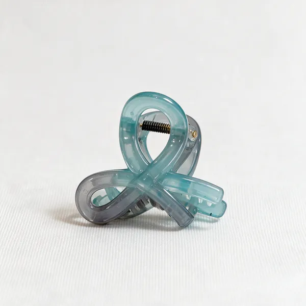 Teal_And_Grey_Translucent_Hair_Claw_Clips_Pack_Of_11