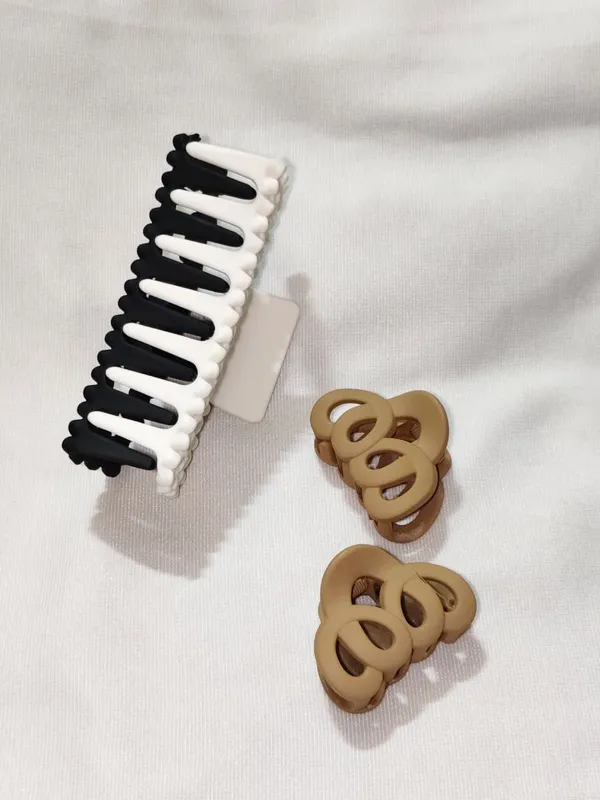 Black_White_And_Brown_Decorative_Hair_Clip_Set_Pack_Of_3