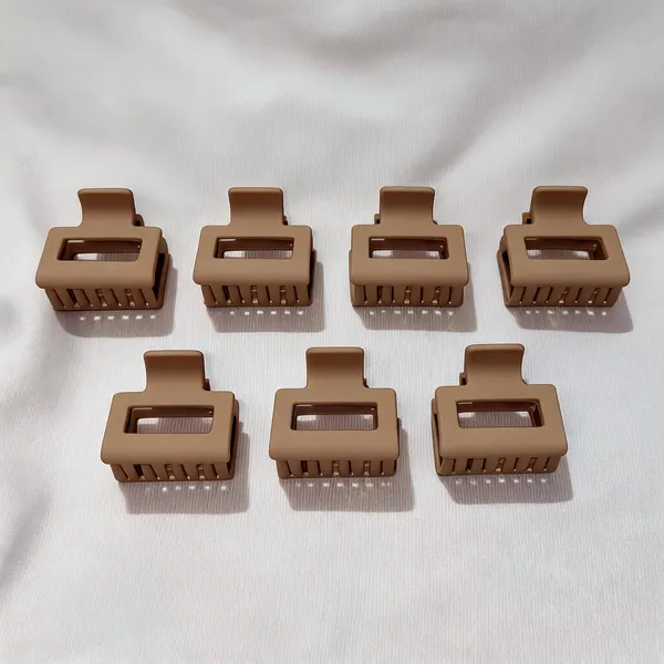 Beige_Rectangular_Hair_Claw_Clip_Pack_Of_8