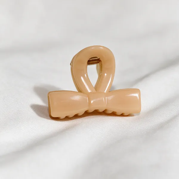 Beige_Loop_Design_Hair_Claw_Clip_Pack_Of_11