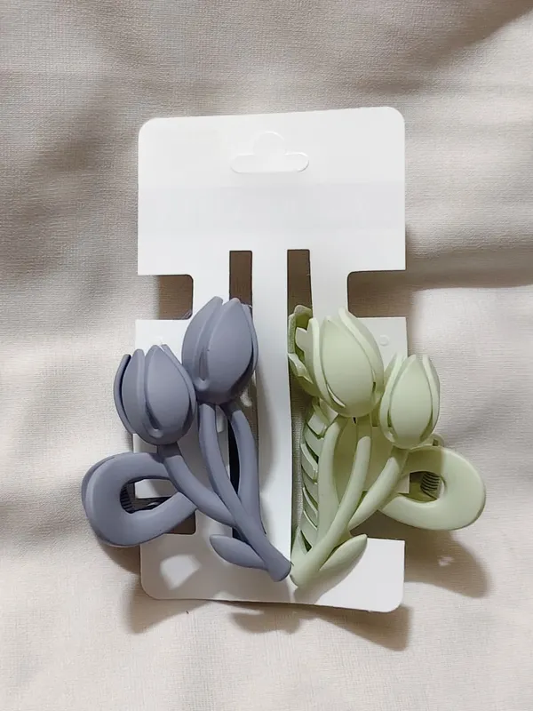 Pastel_Tulip_Floral_Hair_Claw_Clips_Set_Pack_Of_3