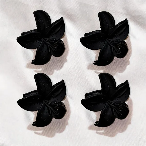 Black_Flower_Hair_Clip_Pack_Of_4