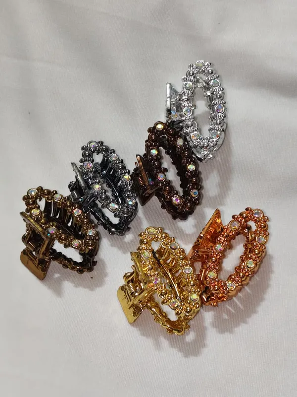 Multicolour_Embellished_Hair_Claw_Clips_Set_Pack_Of_6