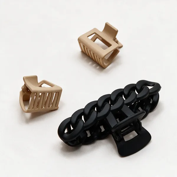 Black_And_Beige_Hair_Claw_Clips_Set_for_Women_Pack_Of_3