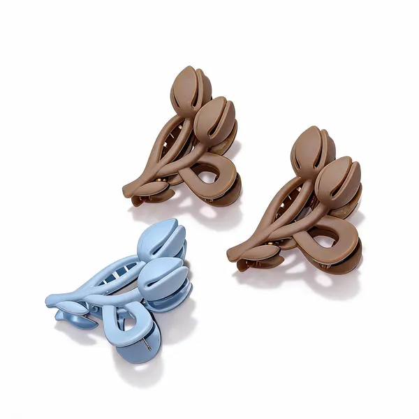 Blue_And_Brown_Hair_Claw_Clips_Set_Pack_Of_3