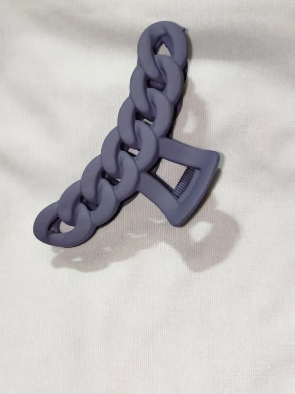 Purple_Chain_Link_Hair_Claw_Clip_for_Women_Pack_Of_4