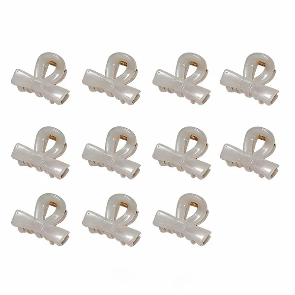 White_Translucent_Hair_Claw_Clip_for_Women_Pack_Of_11