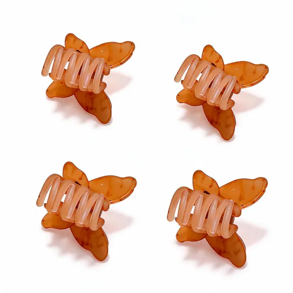 Orange_Butterfly_Hair_Claw_Clip_Pack_Of_4