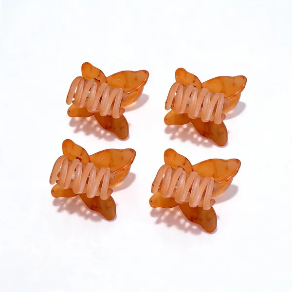 Orange_Butterfly_Hair_Claw_Clip_Pack_Of_4