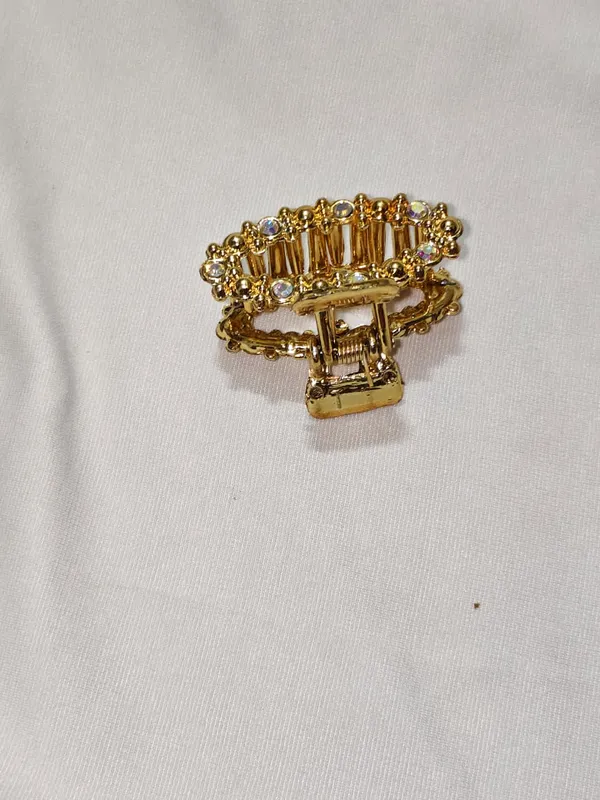Gold_Tone_Embellished_Hair_Claw_Clip_Pack_Of_4