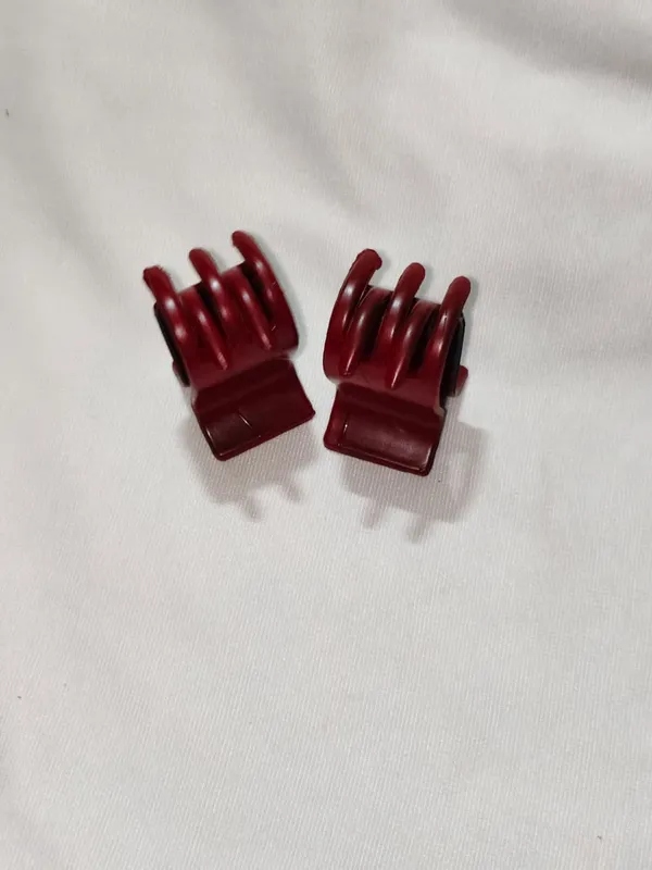 Maroon_Hair_Claw_Clips_Set_For_Women_Pack_Of_9