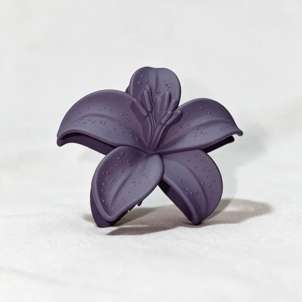 Purple_Floral_Hair_Claw_Clip_Pack_Of_4