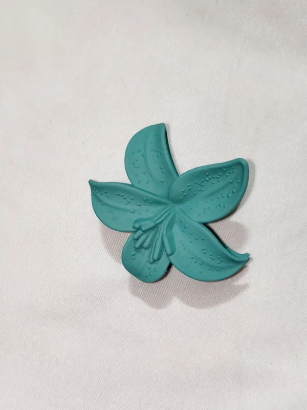 Teal_Textured_Flower_Decorative_Accent_Pack_Of_4