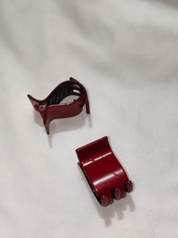 Maroon_Hair_Claw_Clips_Set_For_Women_Pack_Of_9