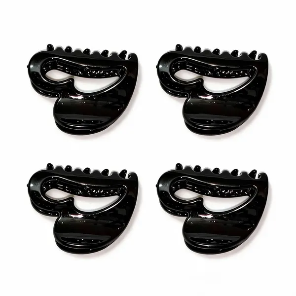 Black_Plastic_Claw_Hair_Clip_Pack_Of_4