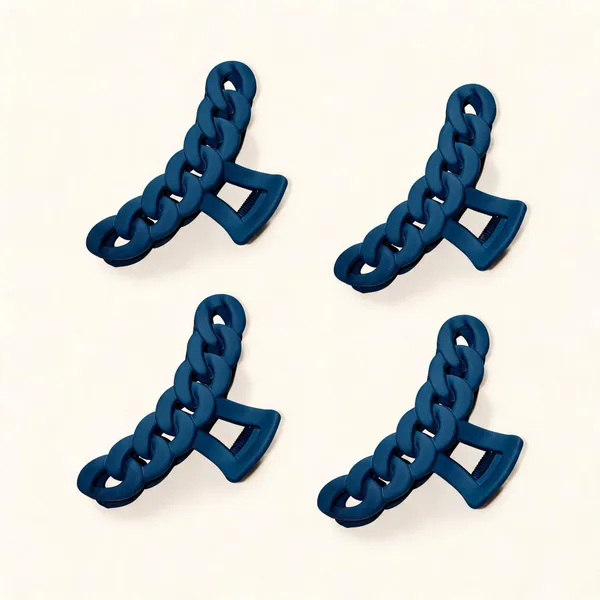 Blue_Chain_Link_Hair_Claw_Clip_Pack_Of_4