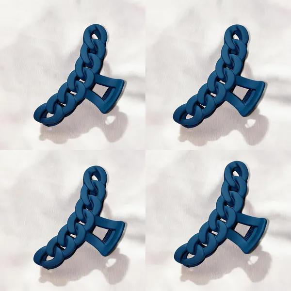 Blue_Chain_Link_Hair_Claw_Clip_Pack_Of_4