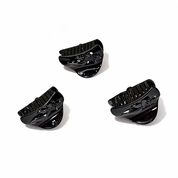 Black_Floral_Hair_Claw_Clips_Set_Pack_Of_3