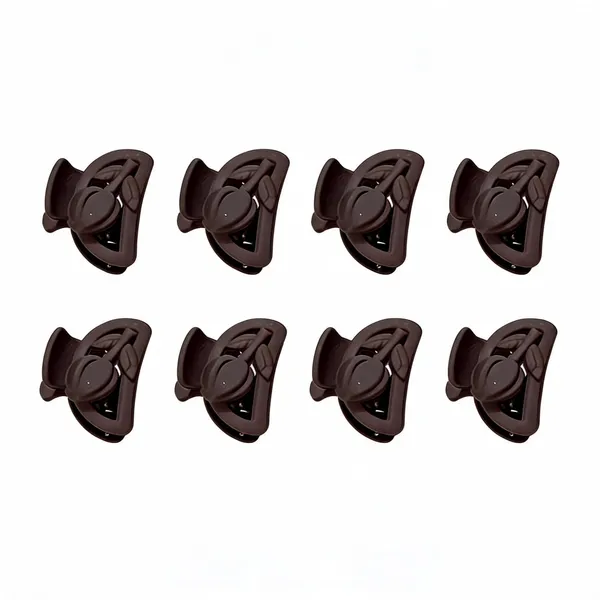 Brown_Plastic_Hair_Claw_Clip_for_Women_Pack_Of_8