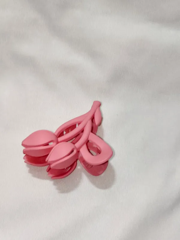 Pink_Oval_Hair_Clip_Set_Pack_Of_4
