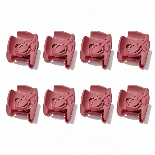 Pink_Plastic_Hair_Claw_Clip_for_Women_Pack_Of_8