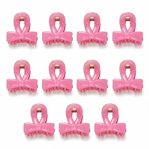 Pink_Bow_Hair_Clip_Pack_Of_11