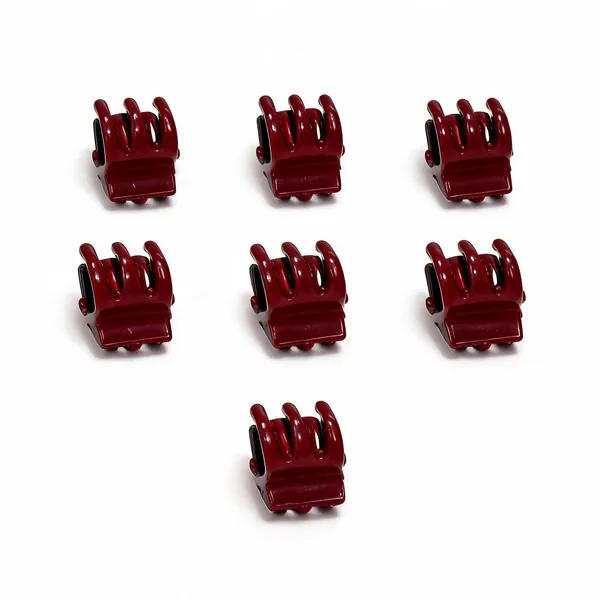Maroon_Hair_Claw_Clips_Set_For_Women_Pack_Of_9