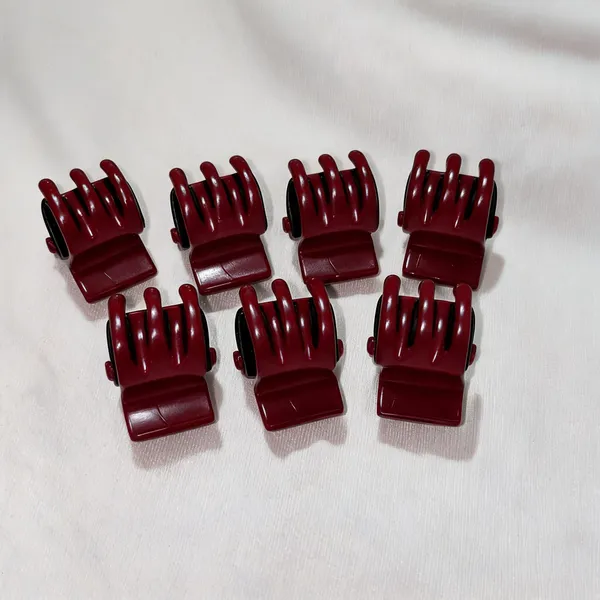 Maroon_Hair_Claw_Clips_Set_For_Women_Pack_Of_9