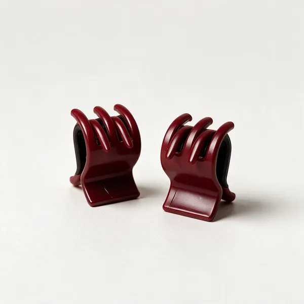 Maroon_Hair_Claw_Clips_Set_For_Women_Pack_Of_9