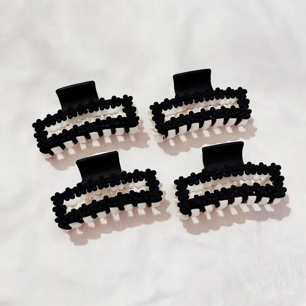 Black_And_White_Beaded_Hair_Claw_Clip_Pack_Of_4