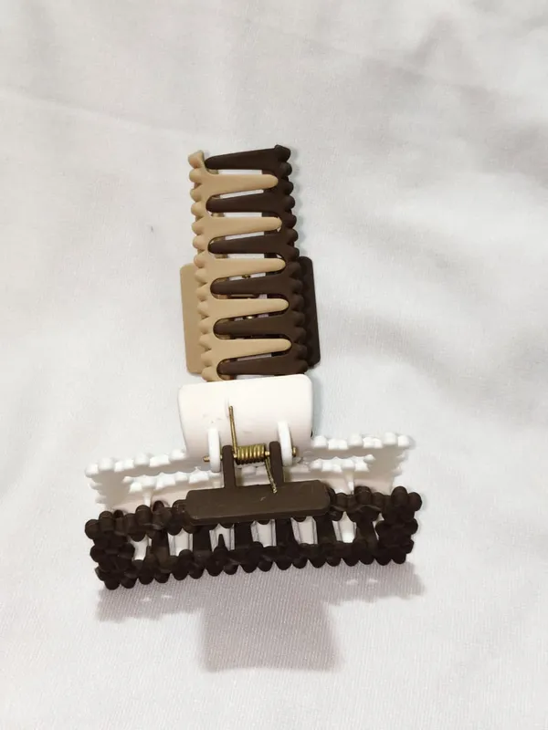 Brown_And_White_Hair_Claw_Clips_Set_Pack_Of_3