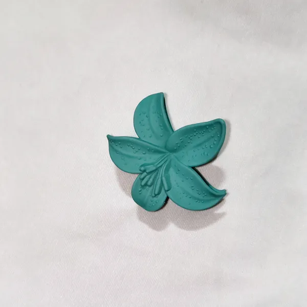 Teal_Textured_Flower_Decorative_Accent_Pack_Of_4