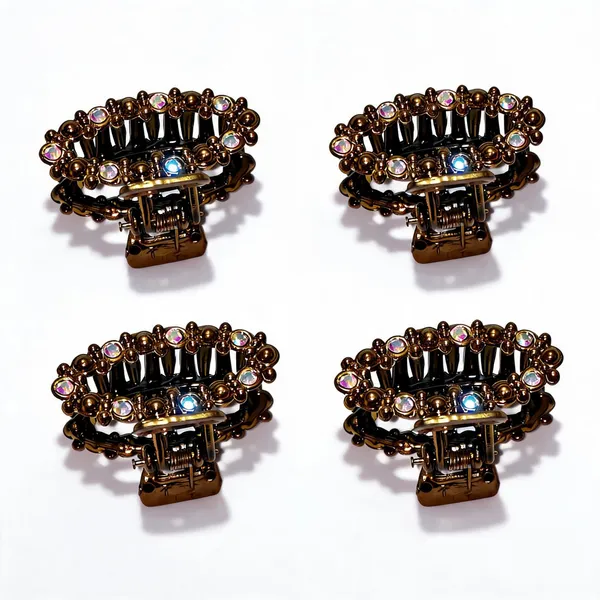 Gold_Tone_Embellished_Claw_Hair_Clip_Pack_Of_4