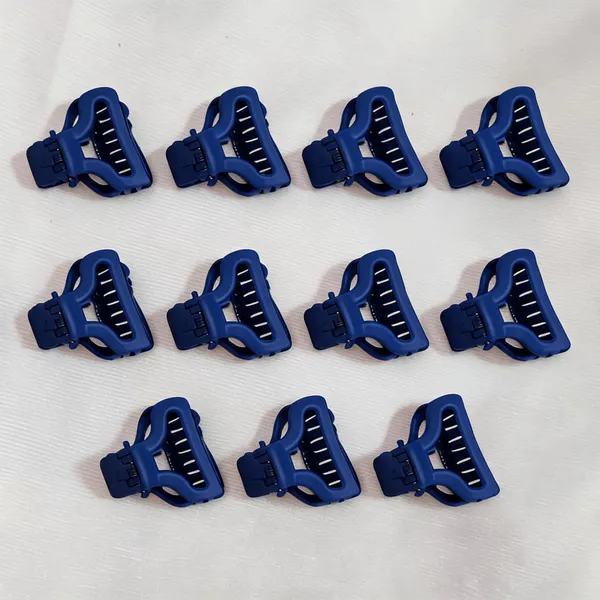 Navy_Blue_Plastic_Hair_Claw_Clip_Pack_Of_11