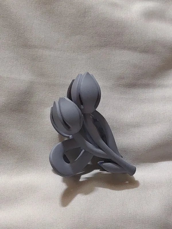 Grey_Sculpted_Floral_Hair_Clip_for_Women_Pack_Of_4