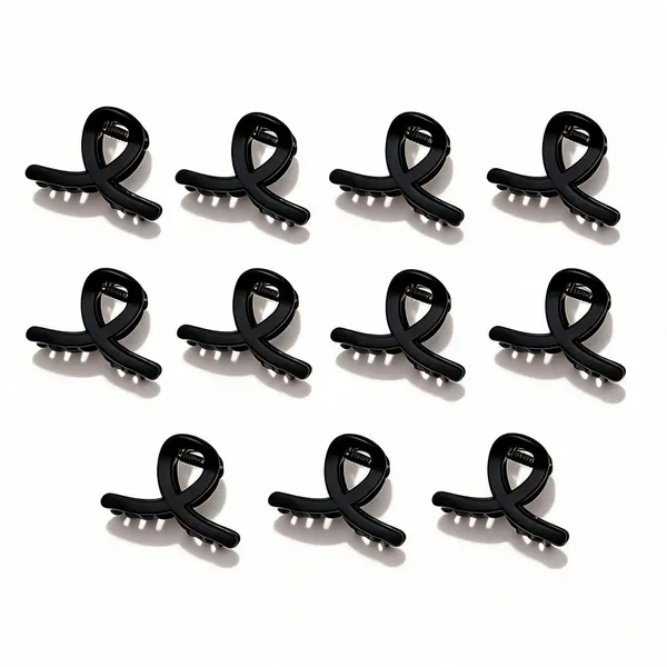 Black_Plastic_Claw_Hair_Clip_for_Women_Pack_Of_11