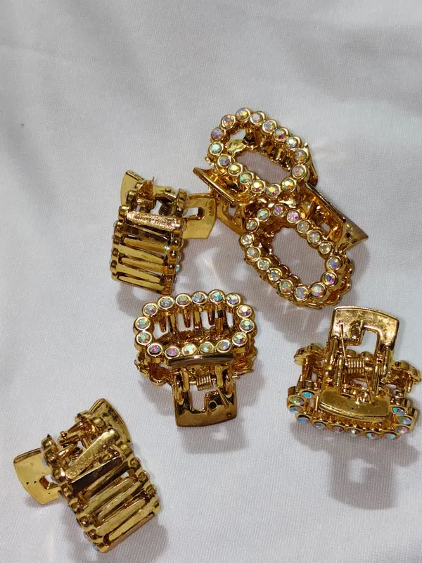 Gold_Tone_Rhinestone_Hair_Claw_Clips_Set_Pack_Of_6