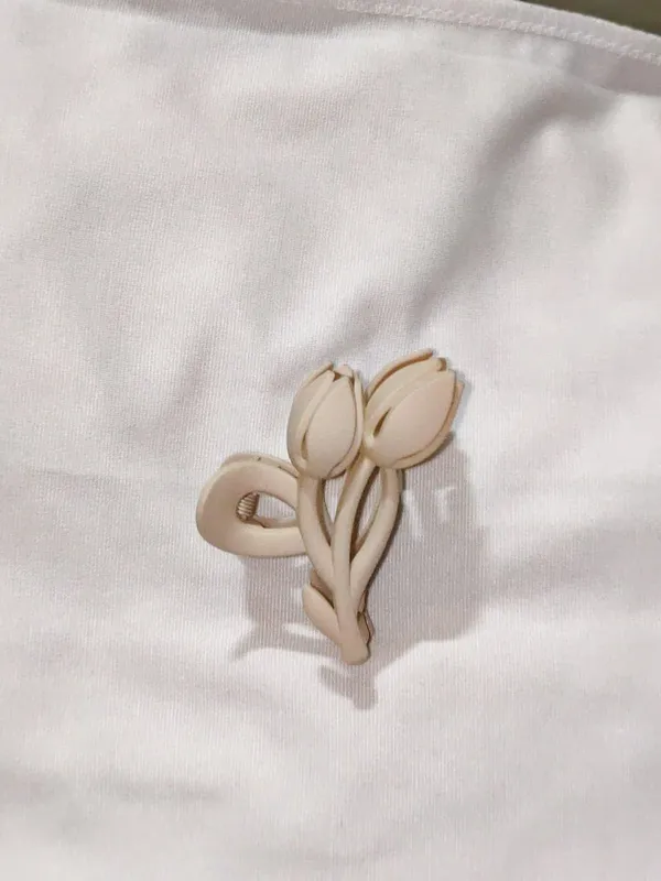 Beige_Floral_Hair_Clip_for_Women_Pack_Of_4