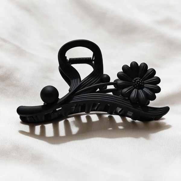 Black_Floral_Hair_Claw_Clip_Pack_Of_4